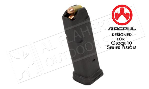 MAGPUL PMAG GL9 GLOCK 19 MAGAZINE, 10-ROUND 9MM #MAG550-BLK-10