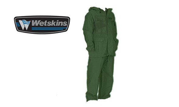 WETSKINS FRESHWATER RAINSUIT, OLIVE GREEN 2-PIECE #8906