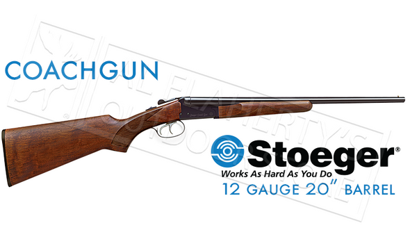 STOEGER IGA COACH GUN, 12 GAUGE, 3" CHAMBER, 20" BARREL WITH FIXED CHOKES & DOUBLE TRIGGER #31400