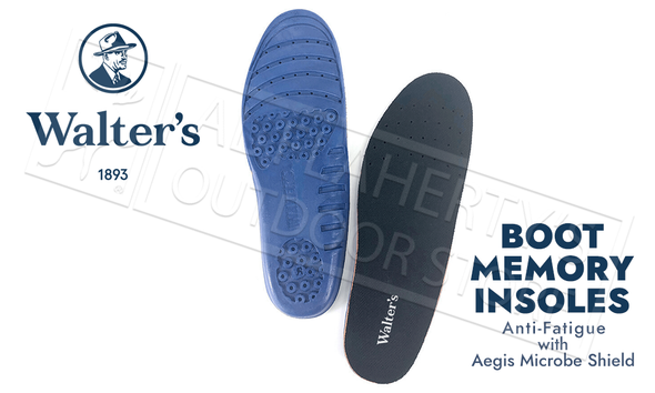 Walter's Boot Memory Insoles with Mircrobe Shield - Various Sizes #41600315