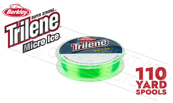 Berkley Trilene Micro Ice Fishing Line, Solar, 110 Yard Spool, 4 - 8 lbs., #MIPSx-81