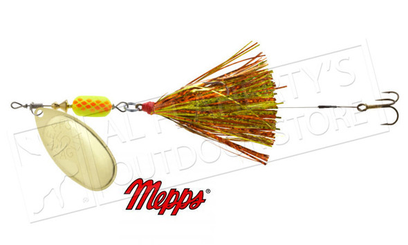 Mepps Trolling Rig, Bucktail Dressed Treble with Trailer Hook, 3/16 oz. #TR3BT