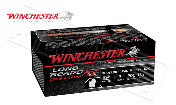 Winchester Elite Long Beard XR Turkey Shells 12 Gauge 3" 1-3/4 oz., #4, 5, 6 Shot, 1200 fps, Box of 10 #STLB123 — Al Flaherty's