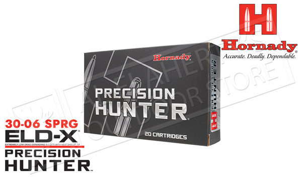 Hornady 30-06 SPRG ELD-X Precision Hunter, Polymer Tip 178 Grain Box of 20 #81174 — Al Flaherty's