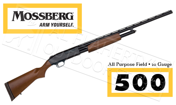 Mossberg 500 Hunting All Purpose Field Shotgun, 20 Gauge 26" Barrel #50136 — Al Flaherty's