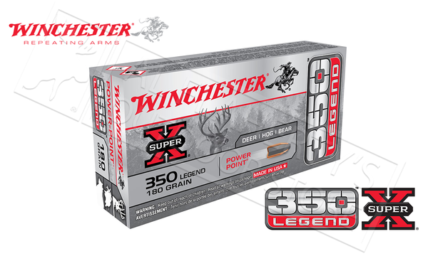 Winchester 350 Legend Super X, Power Point 180 Grain Box of 20 #X3501 — Al Flaherty's