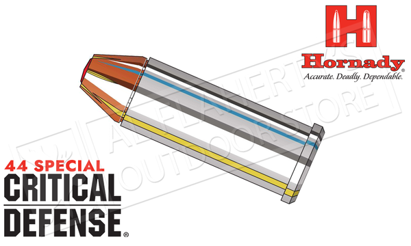 Hornady 44 Special Critical Defense 165  Grain FTX Box of 20 #90700 — Al Flaherty's