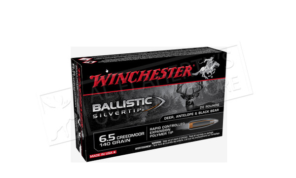 Winchester 6.5 Creedmoor Ballistic Silvertip, Polymer Tipped 140 grain Box of 20 #SBST65CM — Al Flaherty's