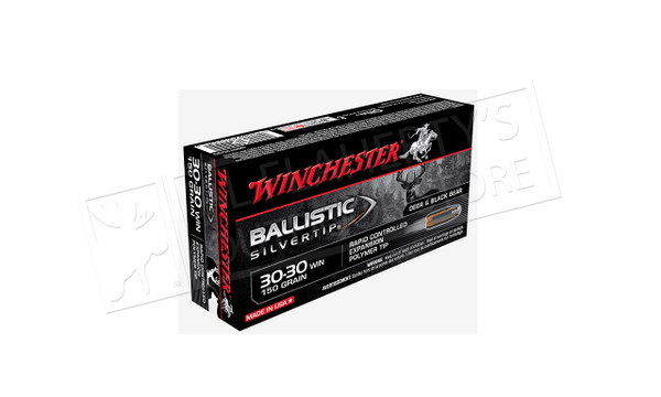 Winchester 30-30 WIN Ballistic Silvertip, 150 Grain Box of 20 #SBST3030 — Al Flaherty's