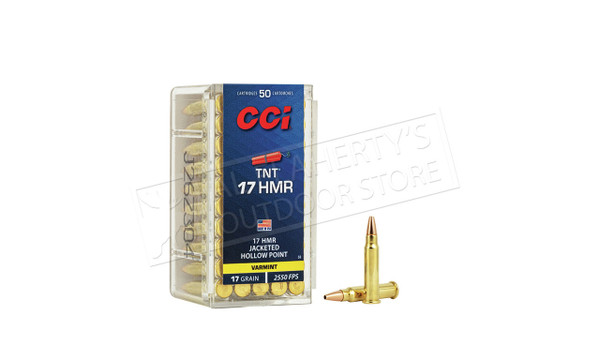 CCI TNT 17 HMR Rimfire 17 Grain, 50 rounds #0053 — Al Flaherty's
