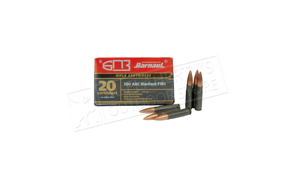 MFS/Barnaul 300 ACC Blackout FMJ Non-Corrosive, 145 Grain Box of 20 Rounds — Al Flaherty's