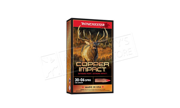 Winchester 30-06 SPRG Copper Impact, 150 Grain, Box of 20 #X3006CLF — Al Flaherty's