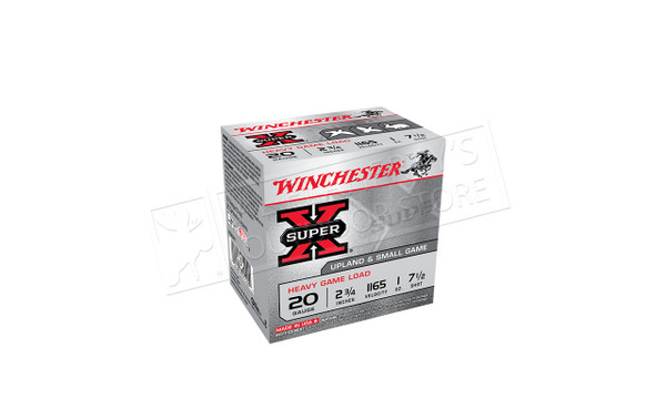 Winchester Super-X Upland Shells 20 Gauge 2-3/4" 1 oz., 1165 FPS, Boxes of 25 #XU20H — Al Flaherty's