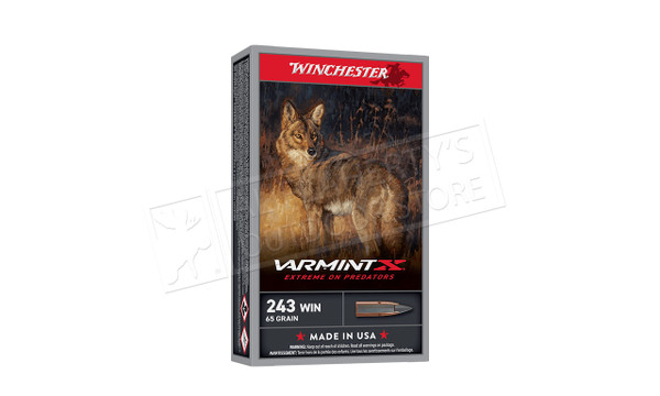 Winchester 243 WIN Varmint X, 65 Grain Box of 20 #X243PXP — Al Flaherty's