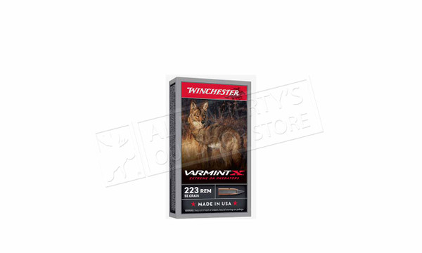 Winchester .223 Rem Varmint X, 55 grain Box of 20 #X223PXP — Al Flaherty's