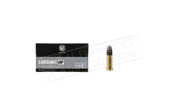 RWS Subsonic Hollow Point 22 LR Rimfire Ammunition, Box of 50 #2132664 — Al Flaherty's