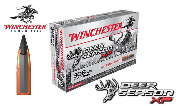 Winchester .308 WIN Deer Season XP, Polymer Tipped 150 Grain Box of 20 #X308DS — Al Flaherty's