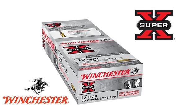 Winchester 17HMR Super-X XTP, JHP 20 Grain Box of 50 #X17HMR1 — Al Flaherty's
