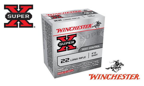 Winchester 22LR Super X, No. 12 Shot Box of 50 #X22LRS — Al Flaherty's