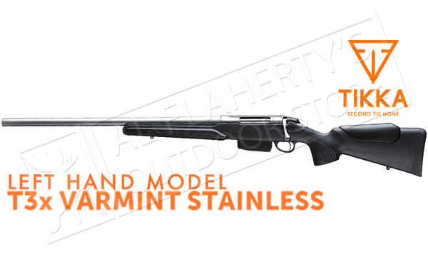 Tikka T3x Varmint Stainless Rifle, Left Handed - Various Calibers — Al Flaherty's