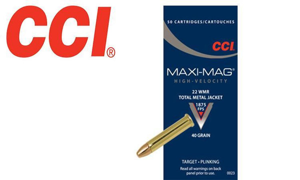 CCI 22 Win Mag Maxi Mag Rimfire Ammunition, Box of 50 #0023 — Al Flaherty's