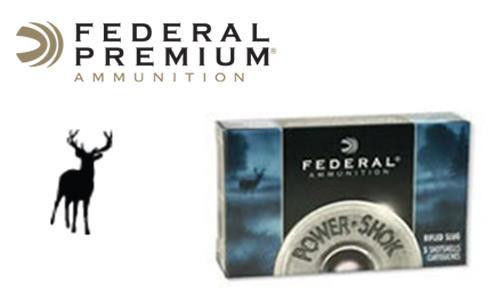 Federal Power Shok Magnum Buckshot Shells  12 Gauge 2-3/4" 4 Buck, Box of 5 #F1274B — Al Flaherty's