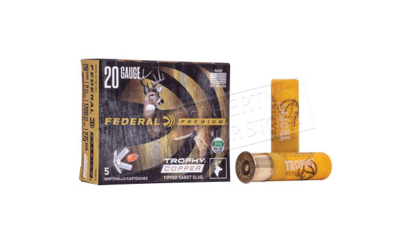 Federal Freight Train Copper Sabot Slugs 20 Gauge 2-3/4", Box of 5 #P208 — Al Flaherty's