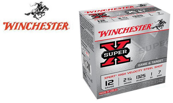 Winchester Super X Xpert High Velocity Waterfowl Shells 12 Gauge 2-3/4" #6 or 7 Shot, 1 oz., 1325 FPS, Box of 25 #WE12GT — Al Flaherty's