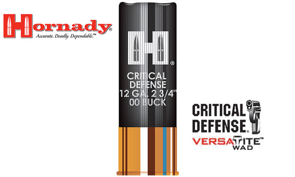 Hornady Critical Defense Buckshot 12 Gauge 2-3/4" #00 Buck, Box of 10 #86240 — Al Flaherty's