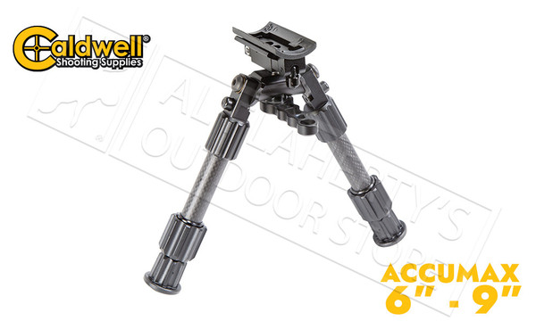 Caldwell Accumax Carbon Fiber Bipod with Sling Swivel Stud Attachment - 6" to 9" #1092515 — Al Flaherty's