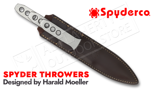 Spyderco Spyder Throwers - 3 Medium Throwing Knives with Sheath #TK01MD