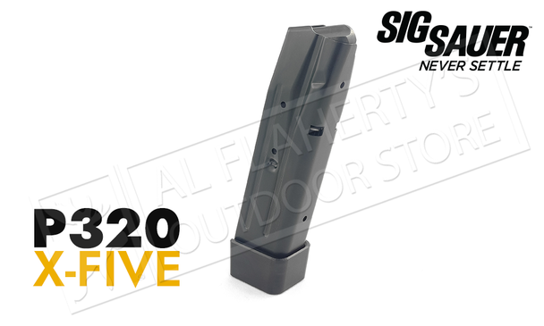 SIG Sauer Magazine P320 X5 with Weighted Baseplate - 9mm 10-Round #SIGPMAG-MOD-X5-9-10