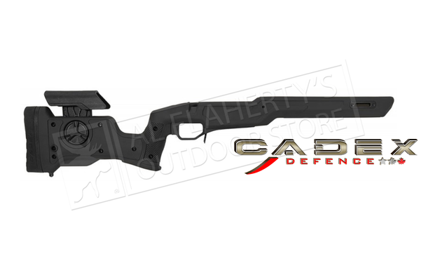 Cadex Defence Strike Nuke Evo Stock for Tikka T3 SA, for Accu-Mag Magazine #STKNUK-TIK-RH-SA Black