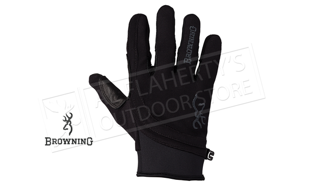 Browning Ace Shooting Gloves, Black M - XL #307020990