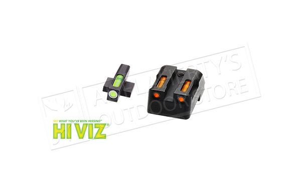 HiViz LiteWave H3 for Kimber 1911 - Green Front & Orange Rear Combo and Orange Front Ring #KBN621