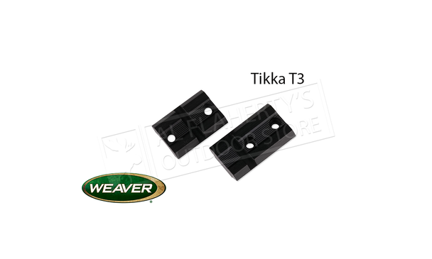 Weaver Optics Top Mount Base Pair for Tikka T3 Rifles #48476