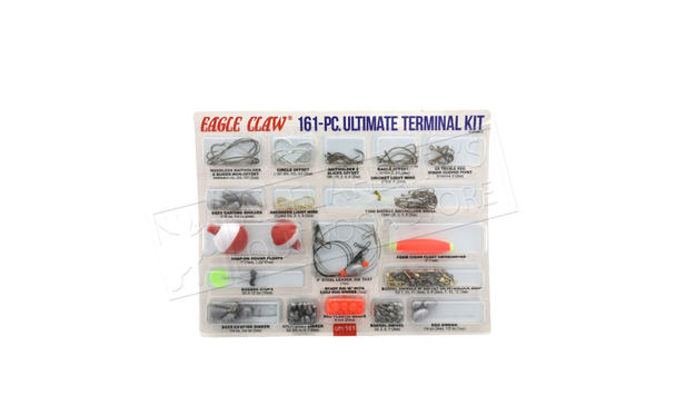 Eagle Claw Ultimate Terminal Kit, 161 Pieces #ECKWM-2