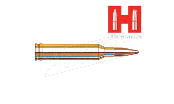 Hornady American Whitetail Rifle Ammo 7MM MAG, InterLock SP 139 Grains, 3150 fps, 20, #80591