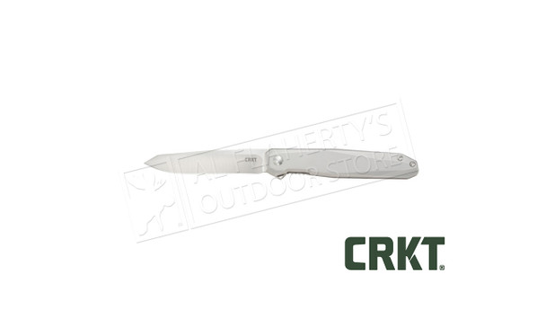 CRKT Facet Assisted Folding Knife with Frame Lock, Silver #K230XXP