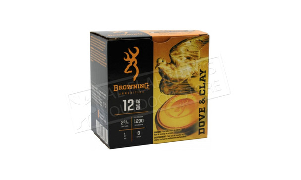 Browning Ammo Dove & Clay Shot Shells, 2-3/4, 1 oz. No. 8 Shot #B193811228