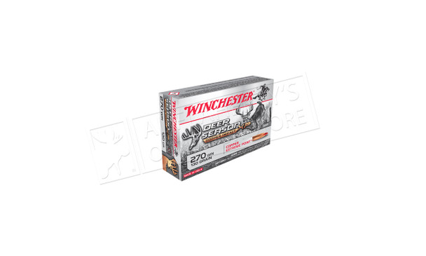 Winchester 270 WSM Deer Season Copper Impact XP, Polymer Tipped 130 Grain Box of 20 #X270SDSLF