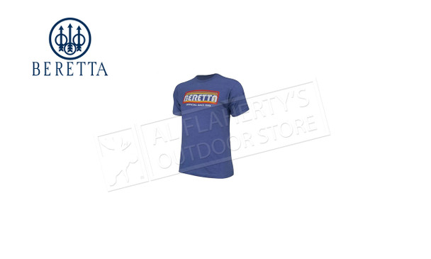 Beretta Retro Bloq T-Shirt, Royal #TS732T1890050U