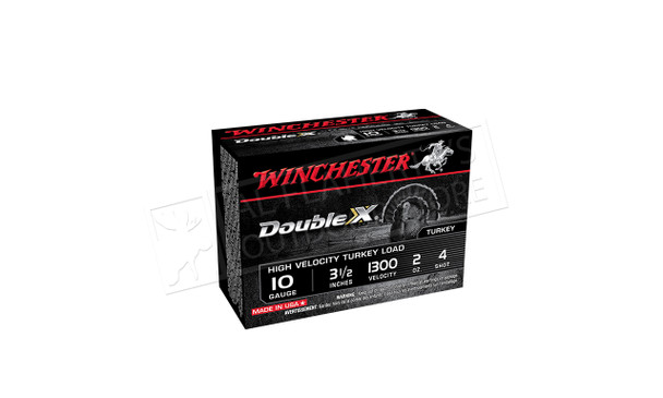 Winchester Double X High Velocity Turkey Shells 10 Gauge 3-1/2", 2 oz. 1300 FPS, Box of 10 #STH10