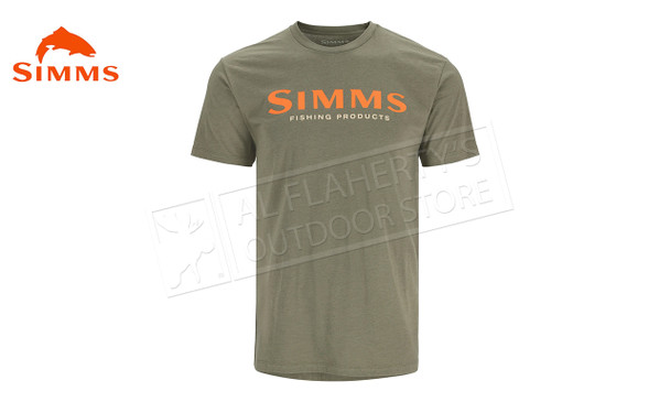 Simms Men's Logo T-Shirt, Military Heather #12803-914