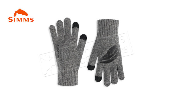 Simms Wool Full Finger Glove, Steel, l/XL #13540-030-4050
