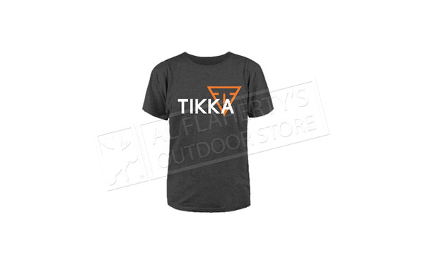 Tikka Logo T-Shirt, Charcoal #TKAc-CU7007