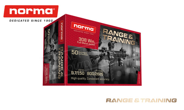 Norma .308 Winchester Range & Training 150 gr, Box of 50 #20177620