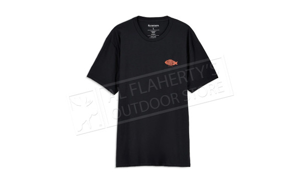 Simms Men's Logofish T-Shirt, Black #14340-001
