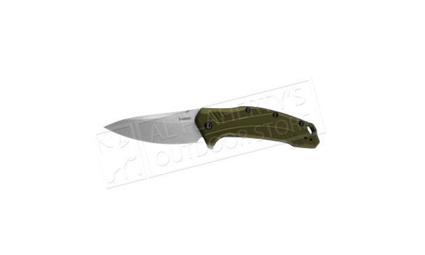 Kershaw Link Olive Aluminum Folding Knife #1776OLSW