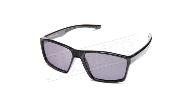 Fisherman Eyewear Channel - Shiny Black w/Black Rubber Tips/Copper Lens #50810001